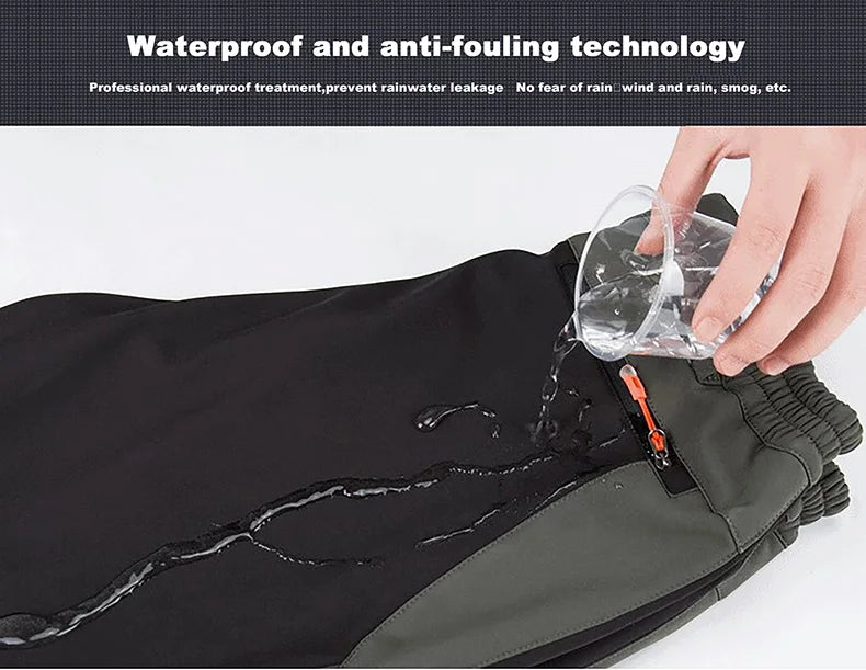 LNGXO Men’s Waterproof Fleece Hiking Pants