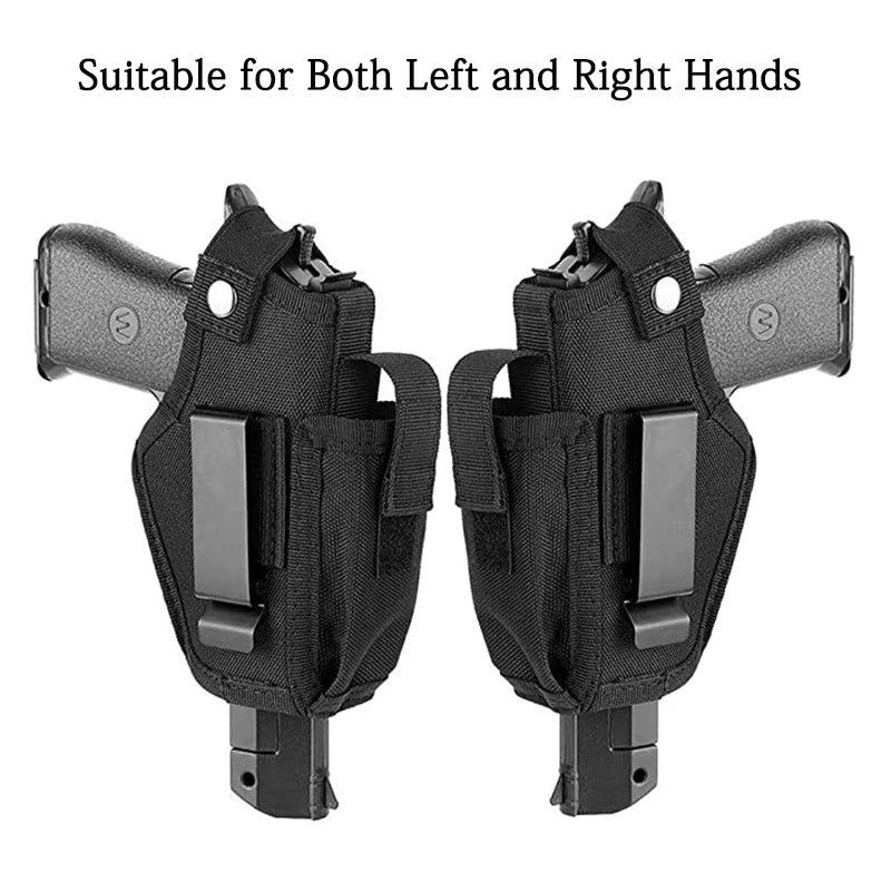Outdoor Tactical Gun Holster with Bullet Clip Hunting Belt Concealed Carry IWB OWB Airsoft Pistol Bag for All Size Handgun
