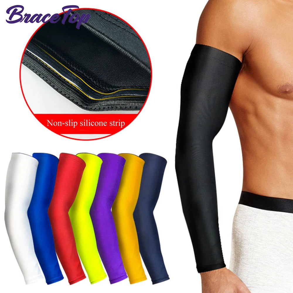 BraceTop UV Protection Sports Cooling Arm Sleeves
