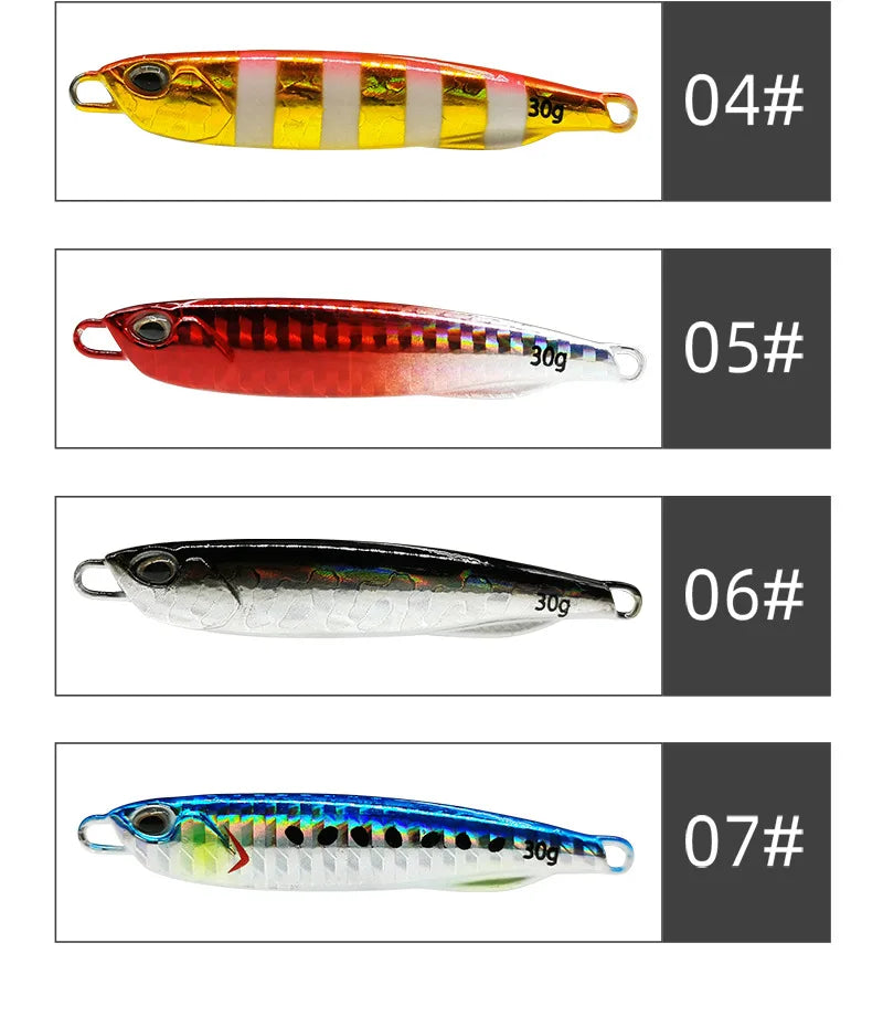 2021 Japanese Metal Cast Jig Spoon Lures