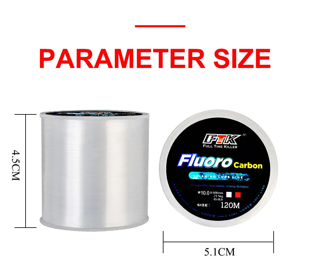 120M Fluorocarbon Coating Fishing Line