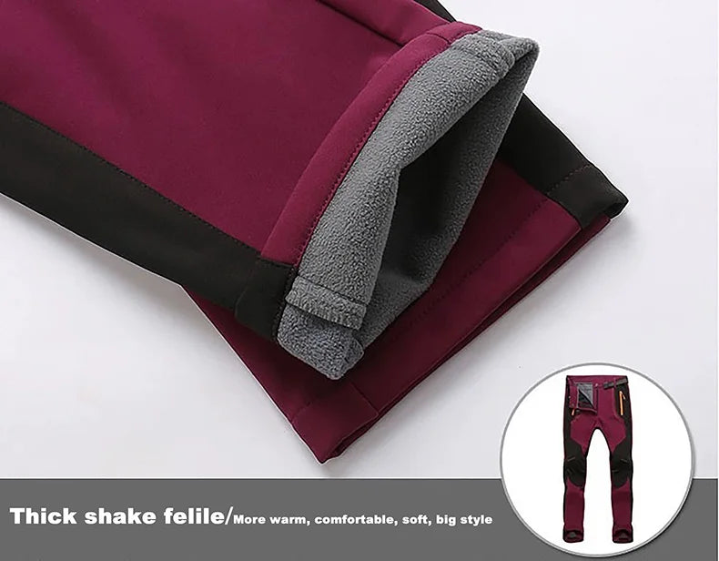 LNGXO Men’s Waterproof Fleece Hiking Pants