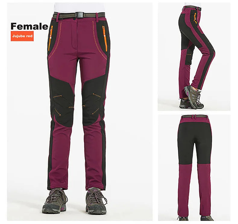 LNGXO Men’s Waterproof Fleece Hiking Pants