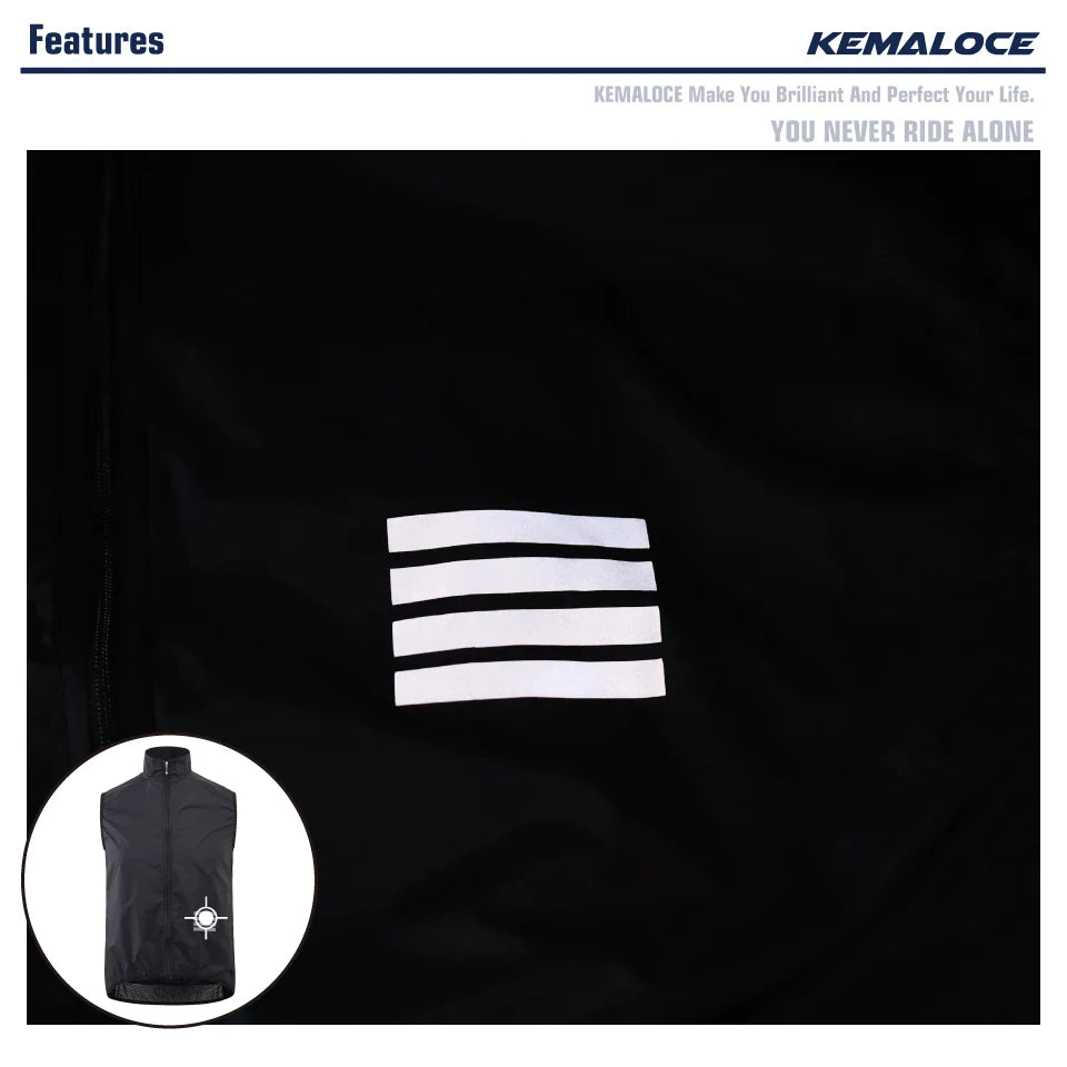 KEMALOCE Men’s Windproof Cycling Vest 2023