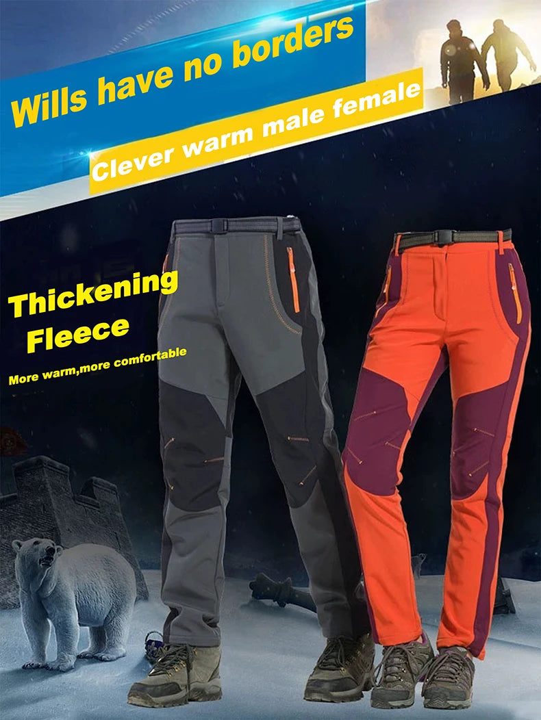 LNGXO Men’s Waterproof Fleece Hiking Pants