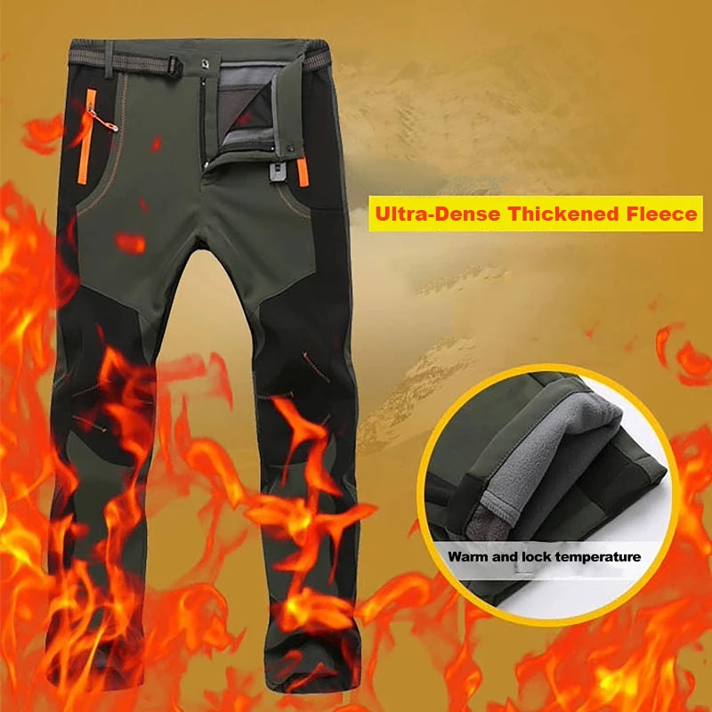 LNGXO Men’s Waterproof Fleece Hiking Pants