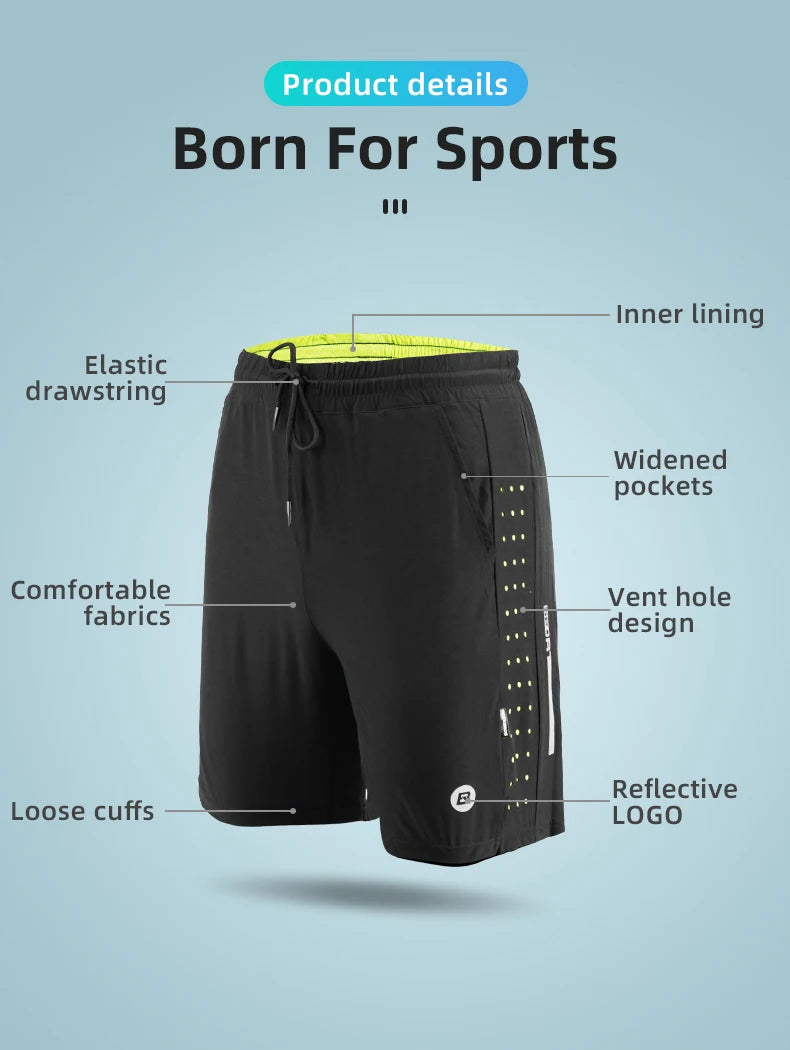 ROCKBROS Unisex Running & Fitness Shorts