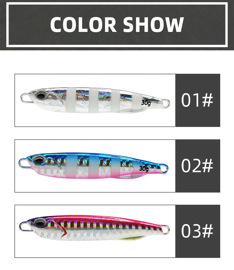 2021 Japanese Metal Cast Jig Spoon Lures