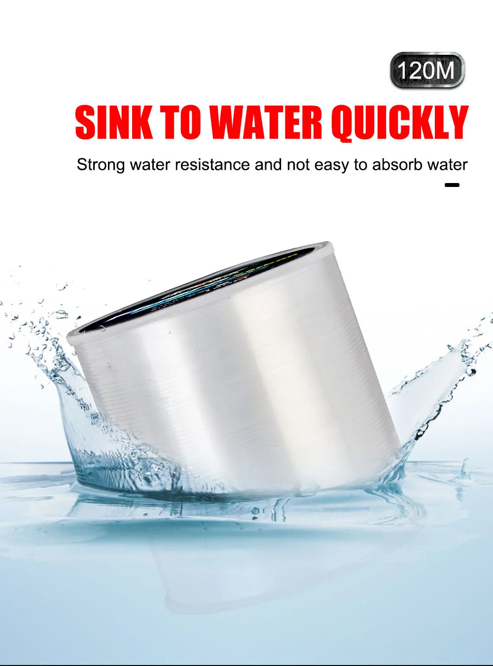 120M Fluorocarbon Coating Fishing Line