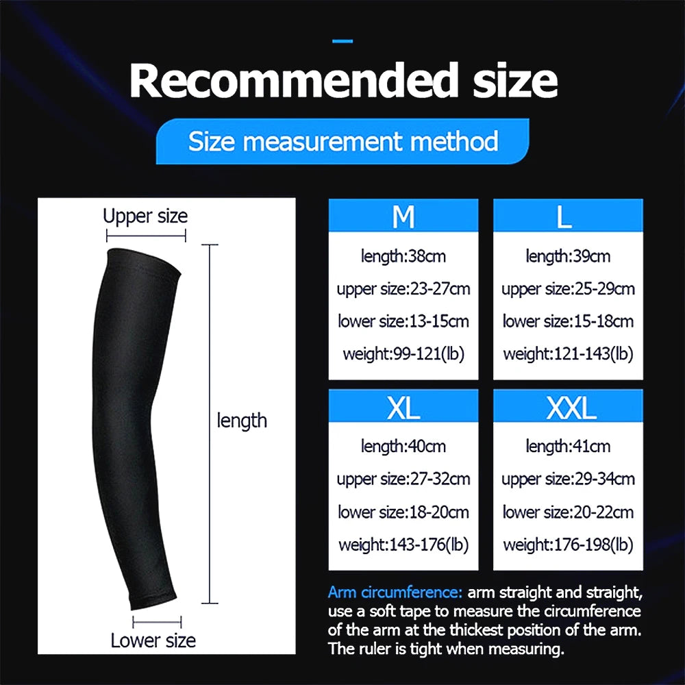 BraceTop UV Protection Sports Cooling Arm Sleeves