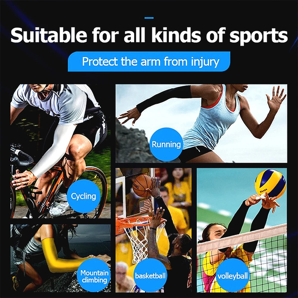 BraceTop UV Protection Sports Cooling Arm Sleeves
