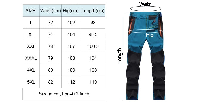 TRVLWEGO Men’s Quick-Dry Outdoor Hiking Pants