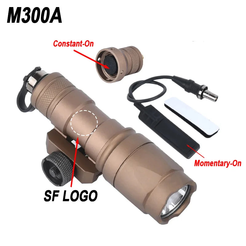 Surefir M300/M600 Tactical Flashlight with AXON Remote Switch