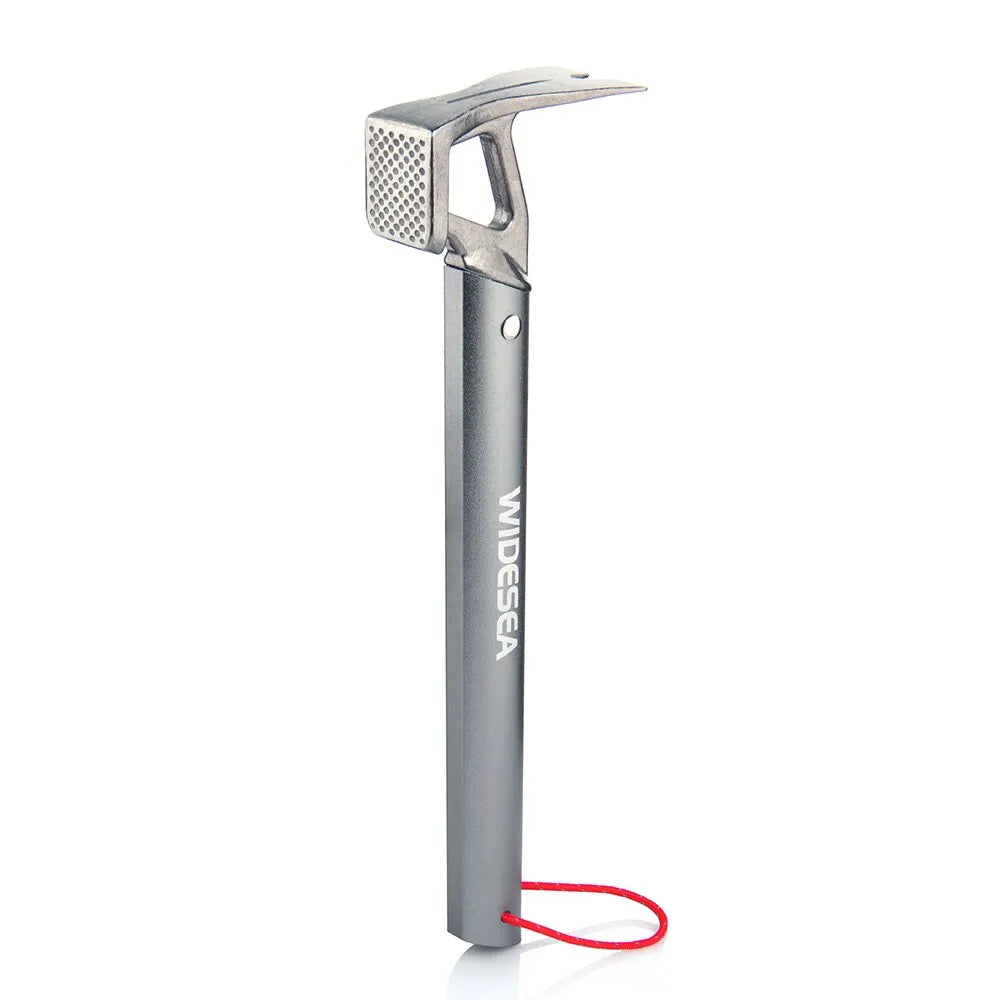 Widesea Stainless Steel Tent Hammer with Stake Puller