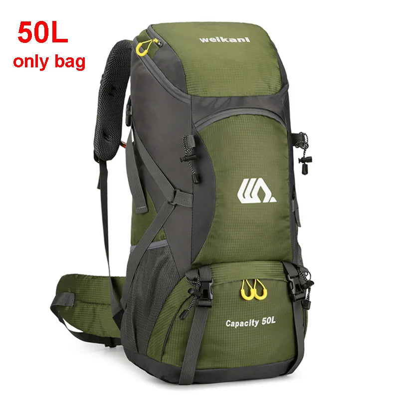 50L Waterproof Travel & Hiking Backpack