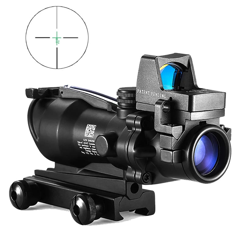 Adjustable 4x32 Red Dot Tactical Scope