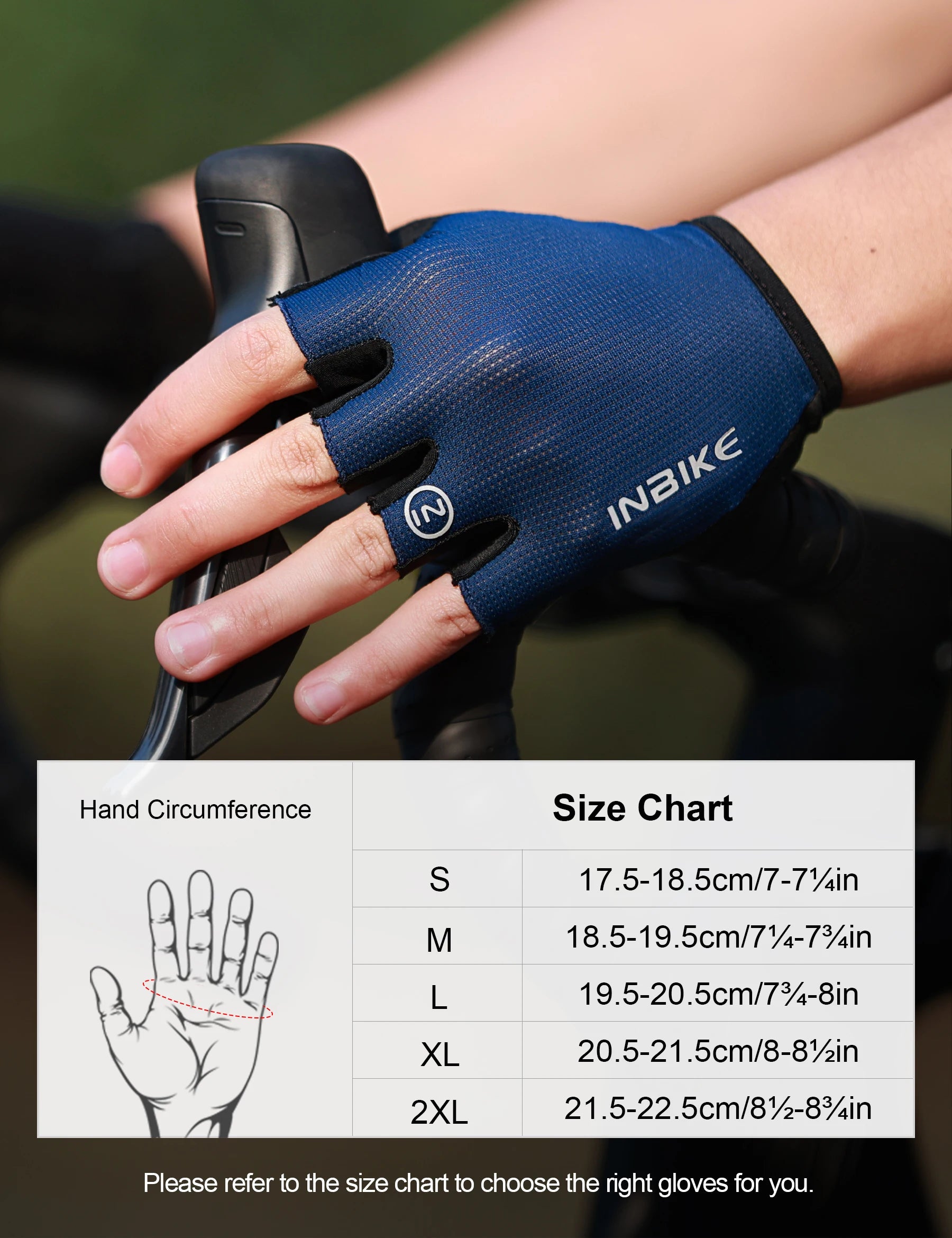 INBIKE Half-Finger Shock-Absorption Cycling Gloves