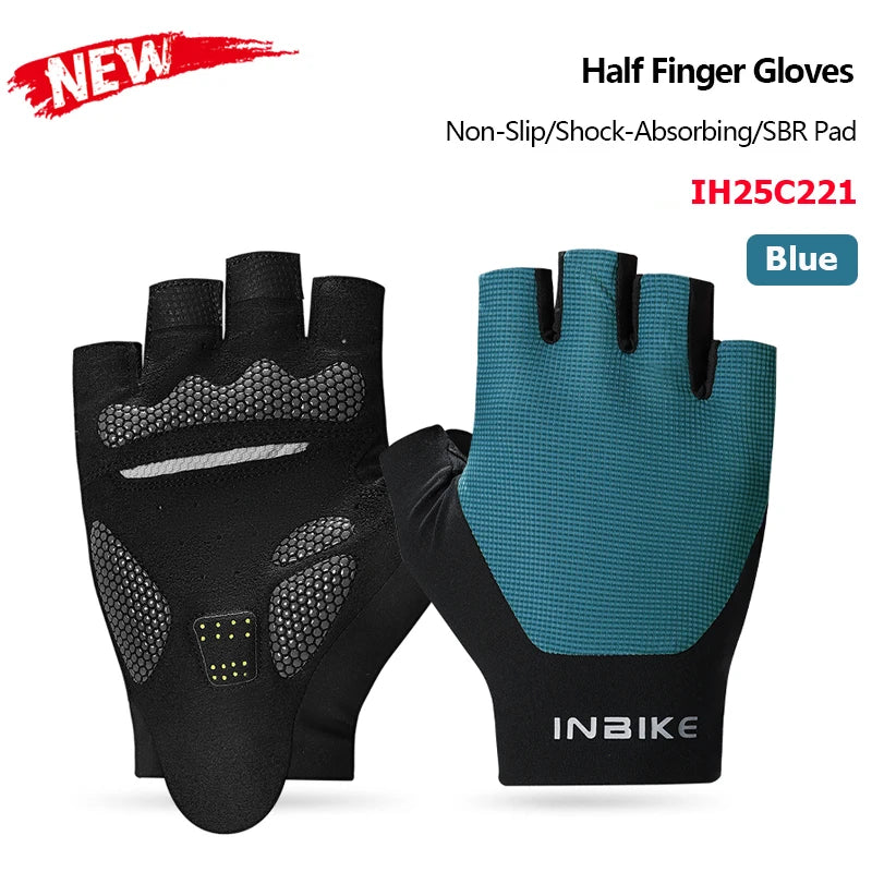 INBIKE Half-Finger Shock-Absorption Cycling Gloves