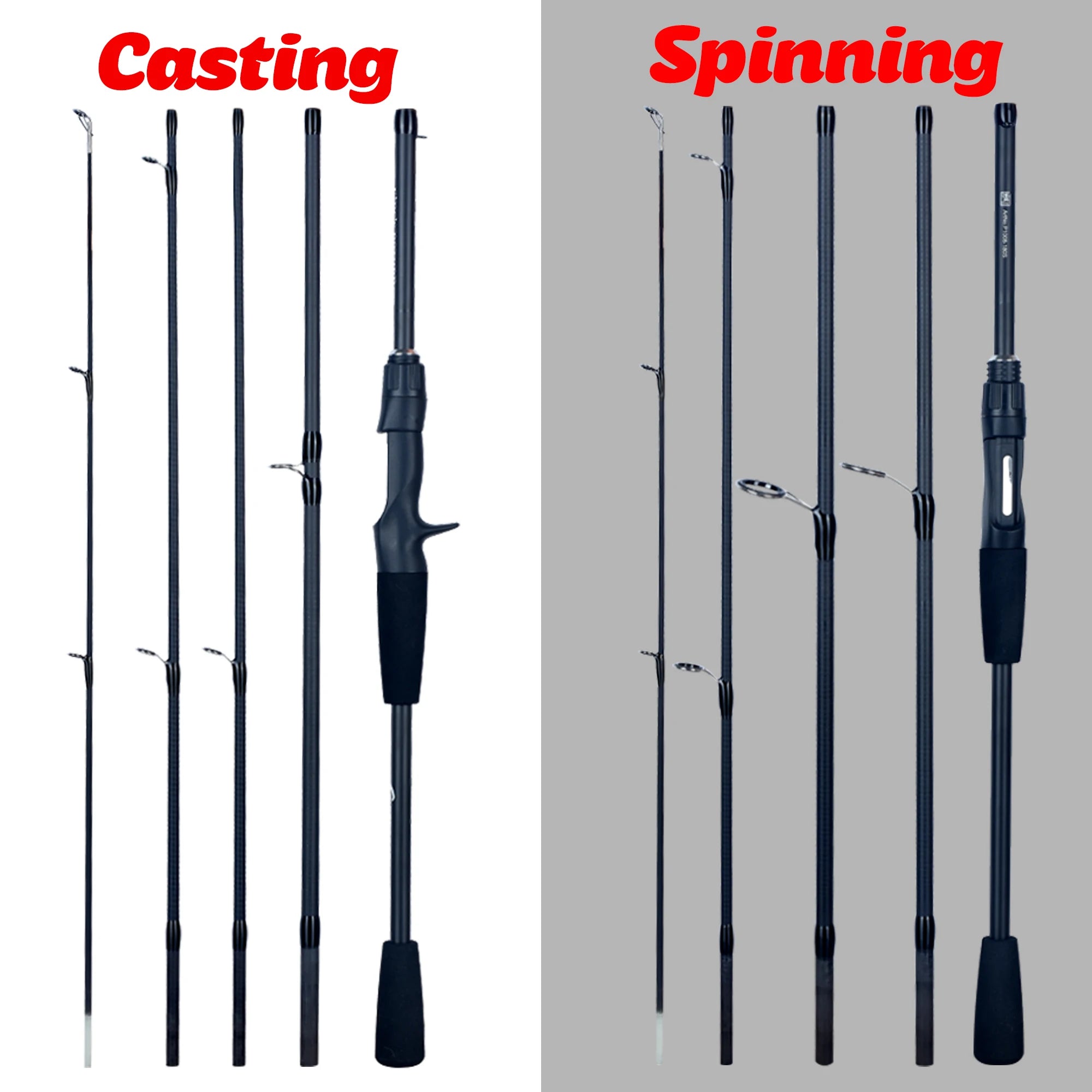 PHISHGER Ultralight Mini Carbon Spinning & Baitcasting Rod