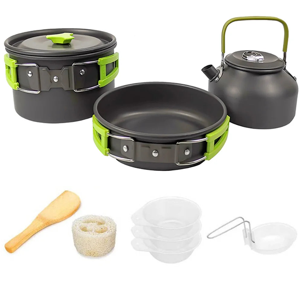 Camping Cookware Set for 2–3 People – Non-Stick