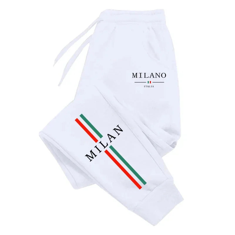 Milan City Printed Jogger Pants for Men – High Quality Autumn Fashion Streetwear