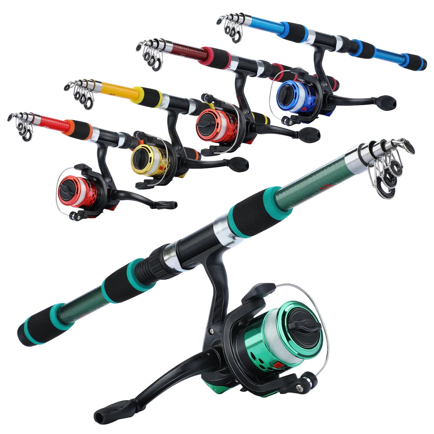 Sougayilang 1.8M Telescopic Rod & Spinning Reel Combo