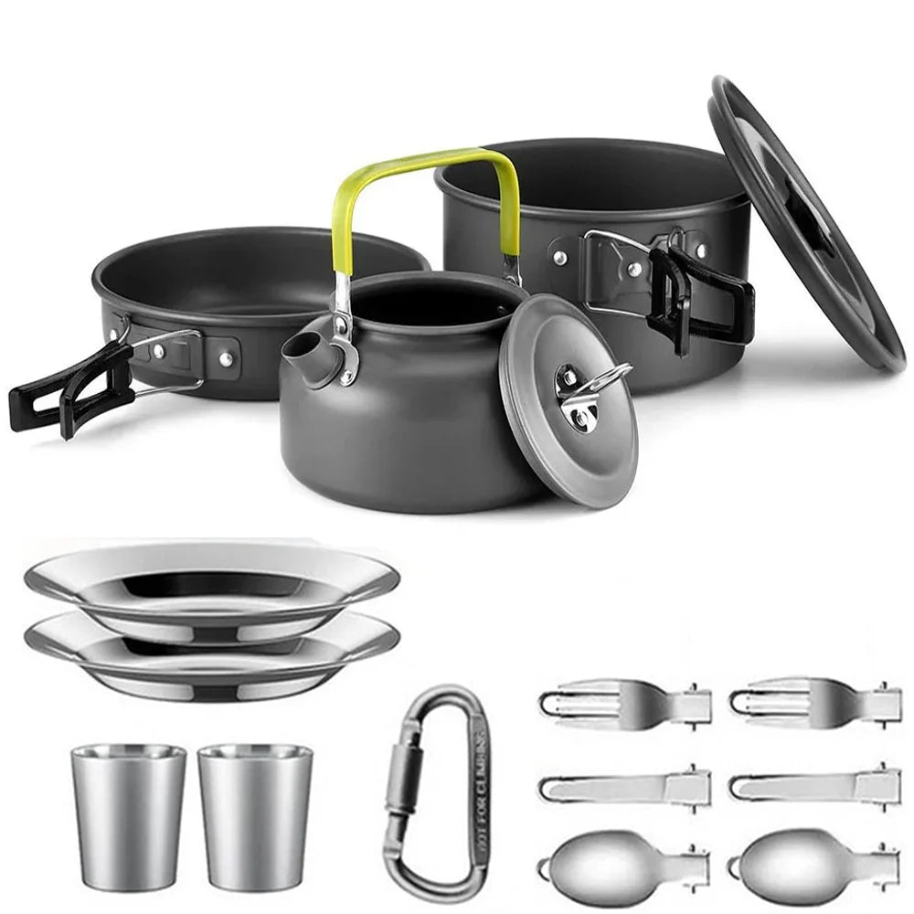Camping Cookware Set for 2–3 People – Non-Stick