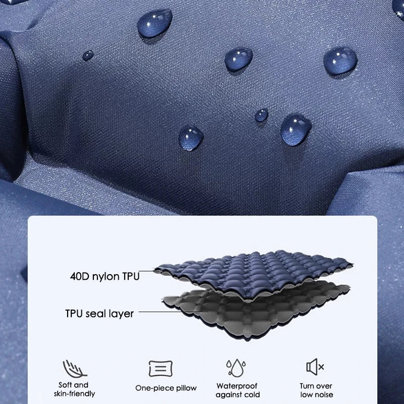 Ultralight Outdoor Camping Sleeping Pad with Pillow
