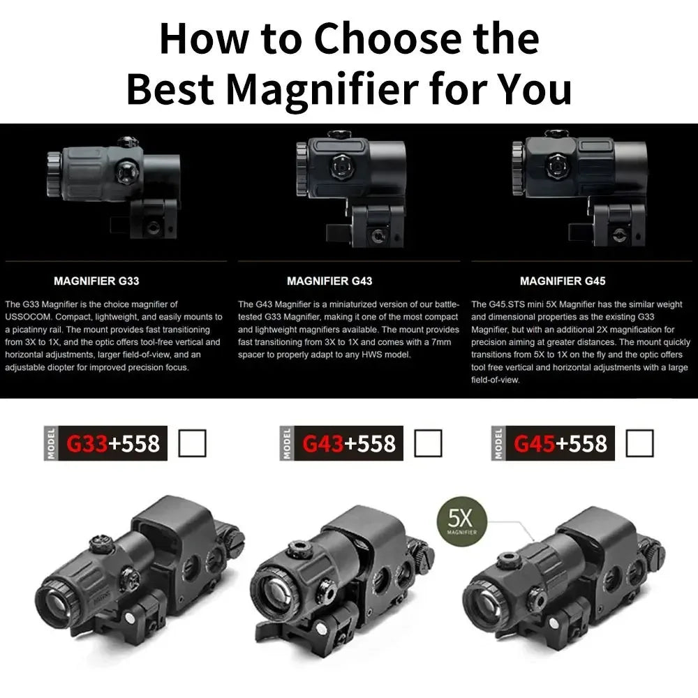 558+G43 Holographic Red Dot Sight