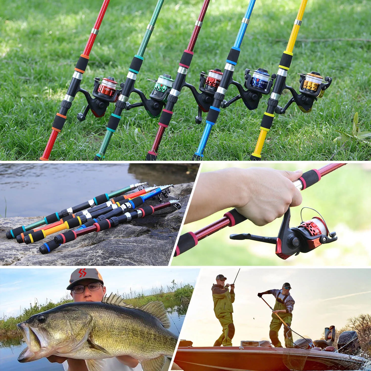Sougayilang 1.8M Telescopic Rod & Spinning Reel Combo