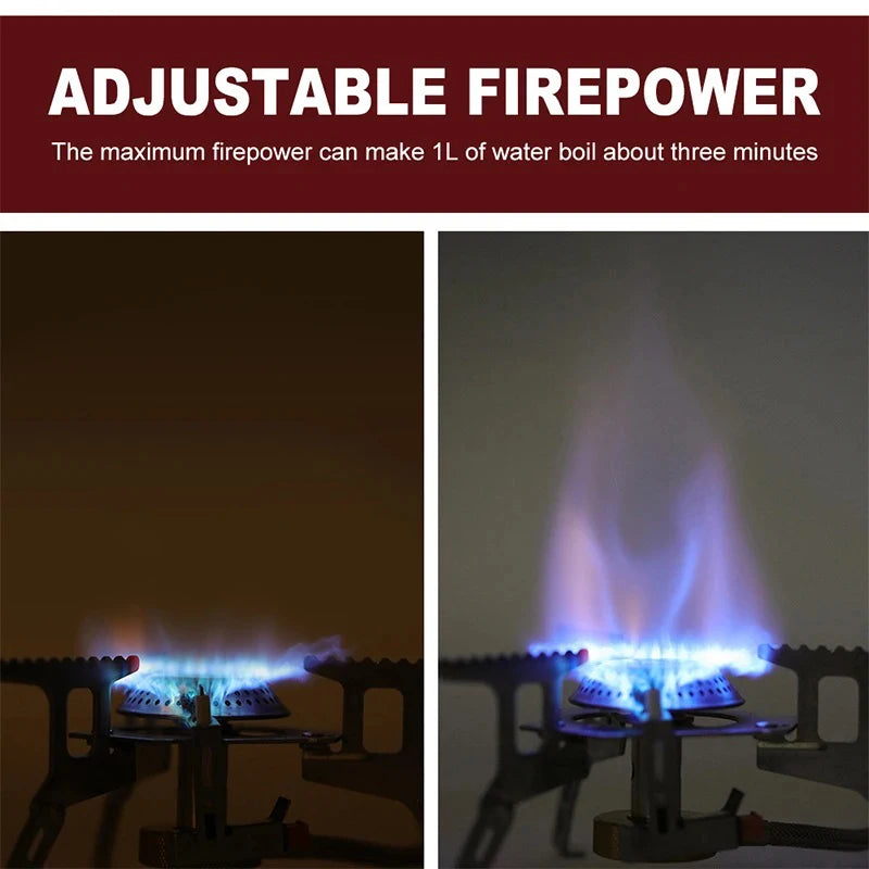 Camping Gas Stove – Portable Folding Outdoor Backpacking Stove 3500W