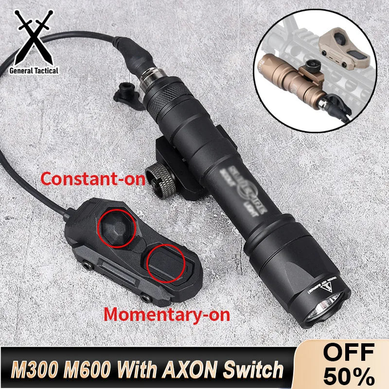 Surefir M300/M600 Tactical Flashlight with AXON Remote Switch