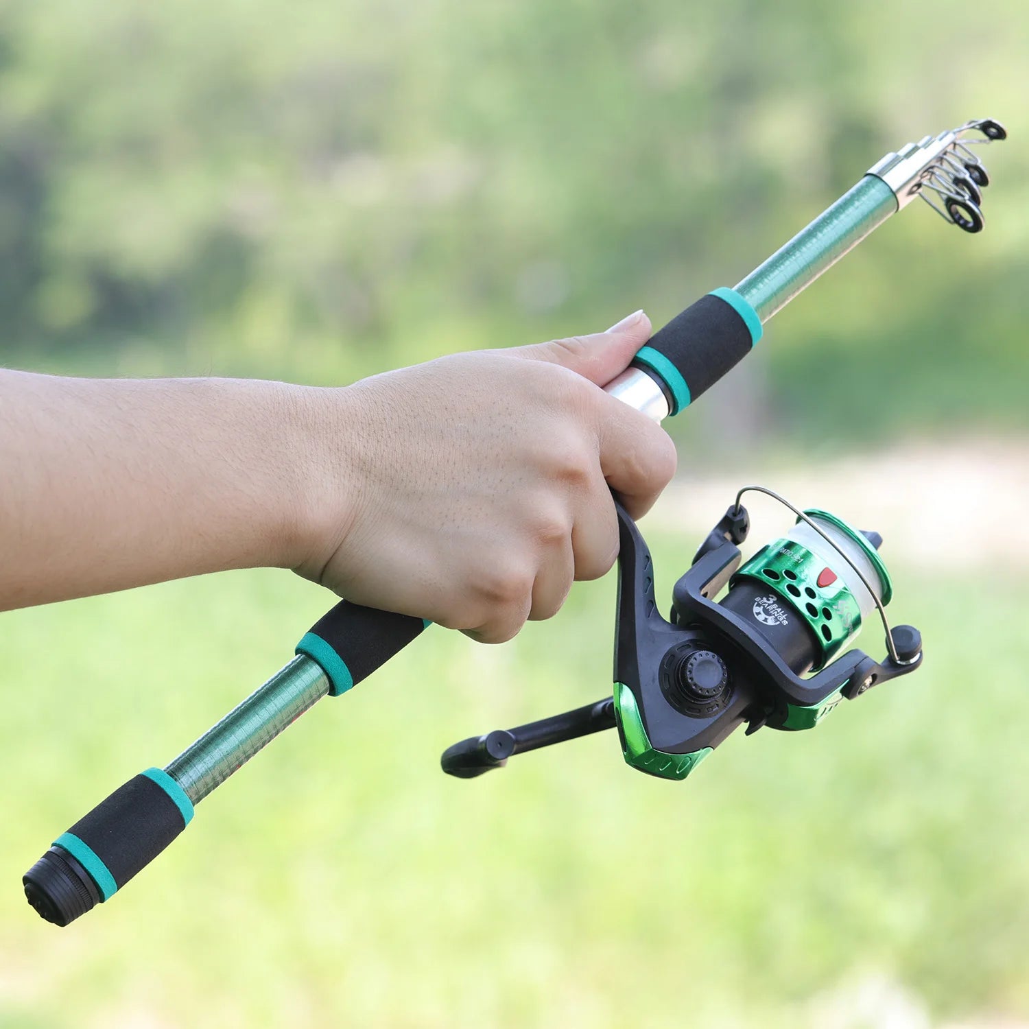 Sougayilang 1.8M Telescopic Rod & Spinning Reel Combo