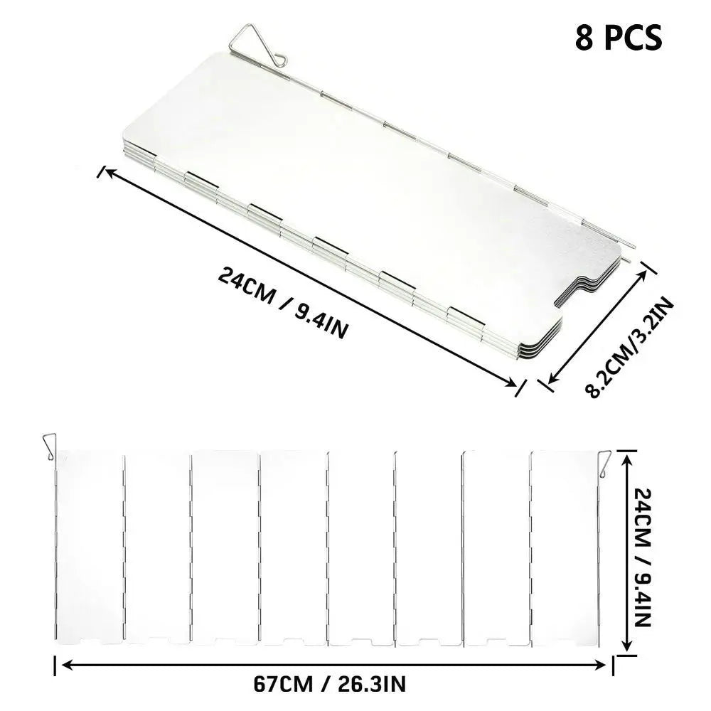 Aluminum Alloy Windshield for Gas Stove – Camping Cooking