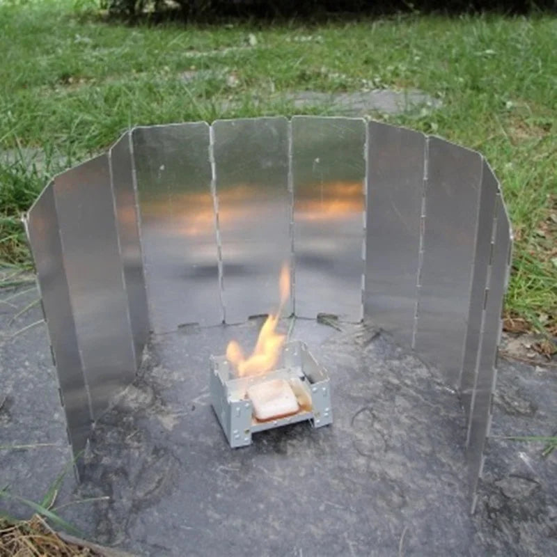 Aluminum Alloy Windshield for Gas Stove – Camping Cooking
