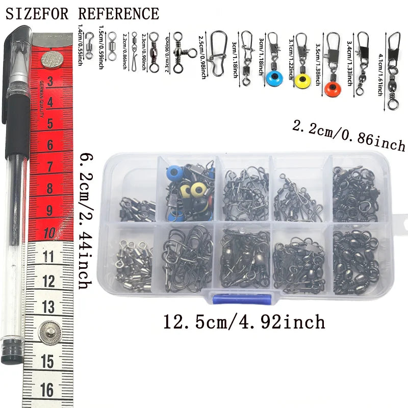 115-Piece Quick-Change Fishing Connector Set