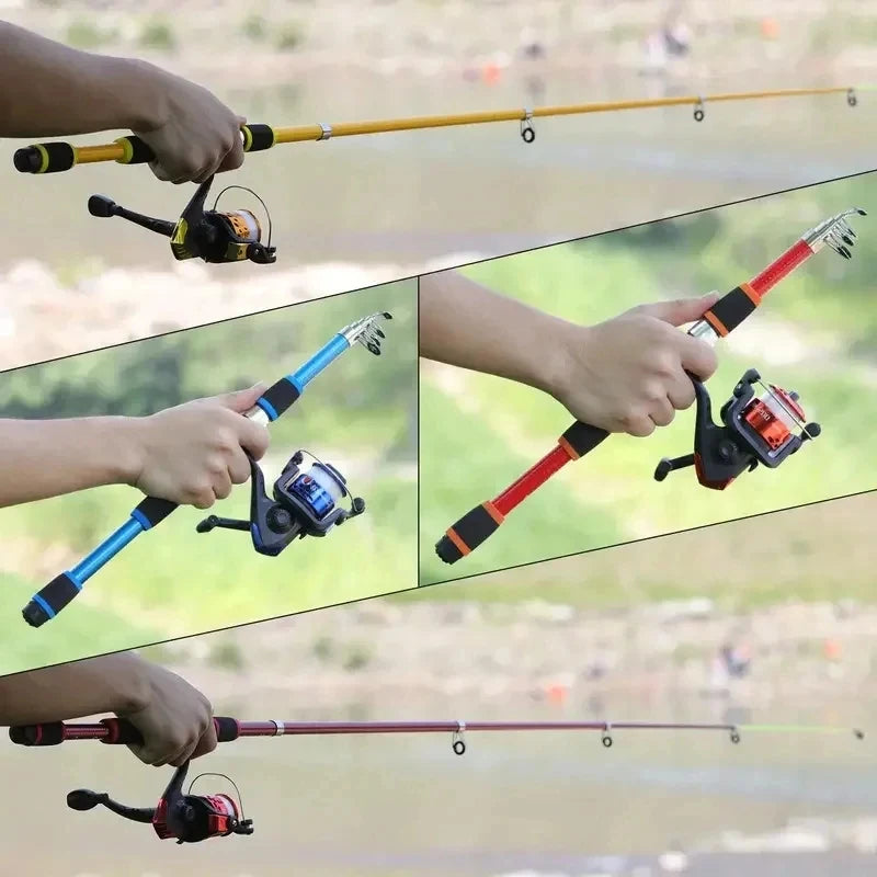 Telescopic Fishing Rod & Spinning Reel Full Kit