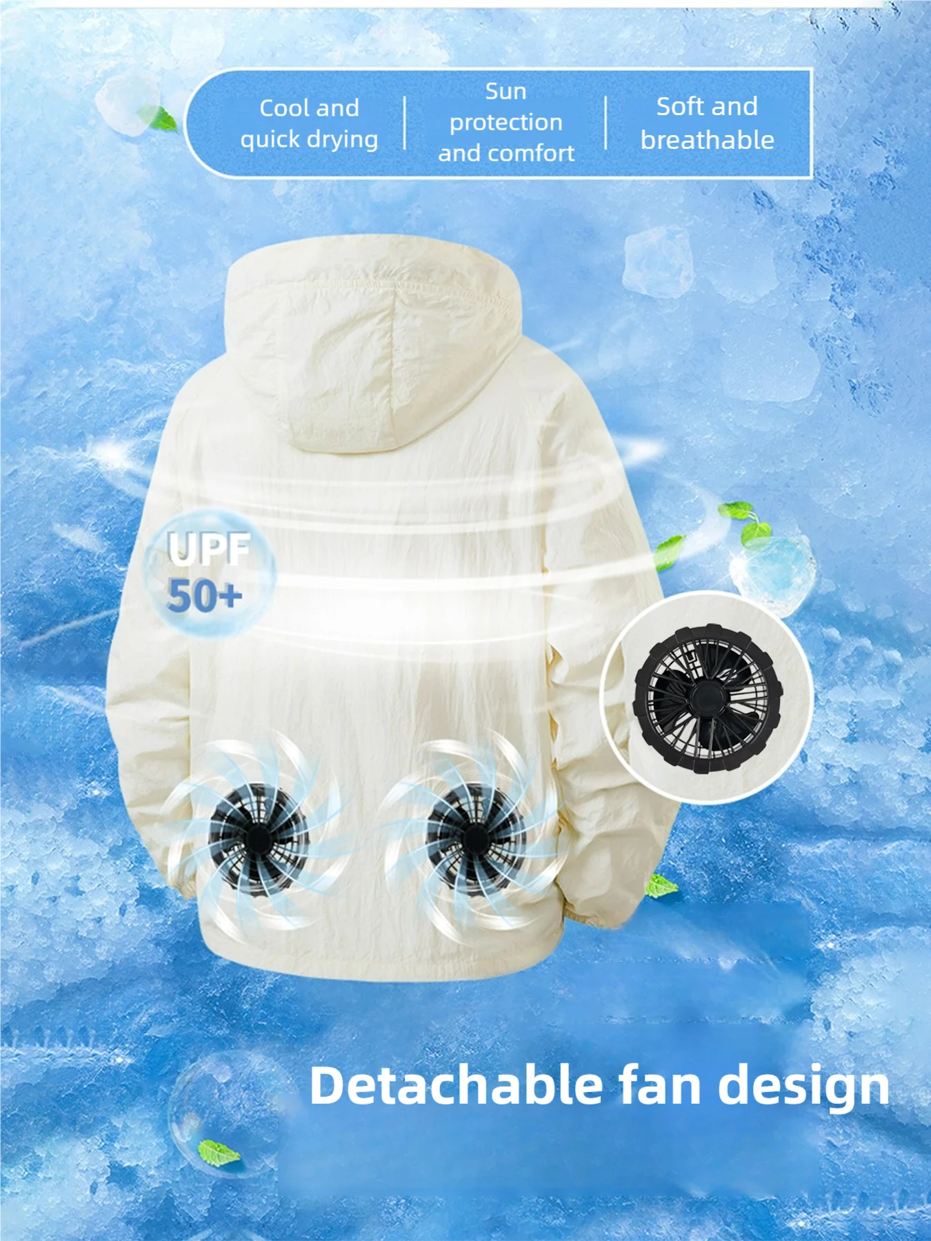 Summer Cooling Vest with Built-in Fan for Outdoor Work