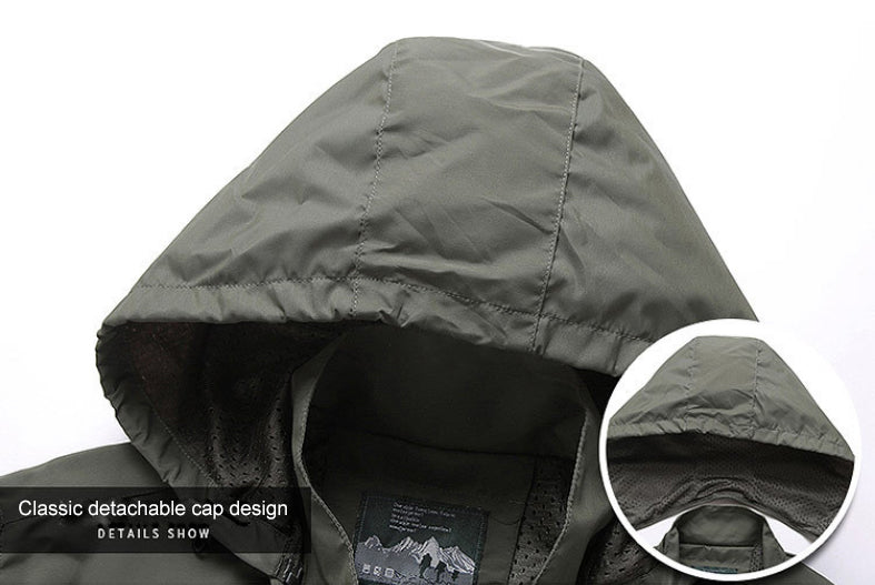 Men’s Tactical Waterproof Windbreaker Jacket