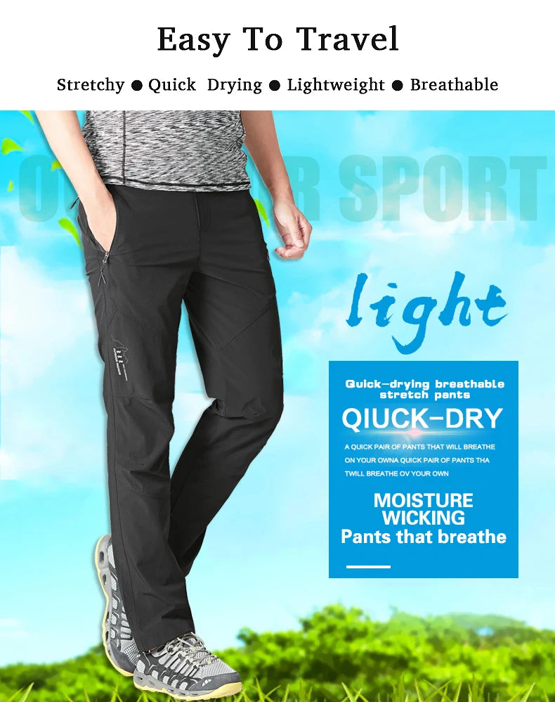 LNGXO Men’s Quick-Dry Waterproof Hiking Pants