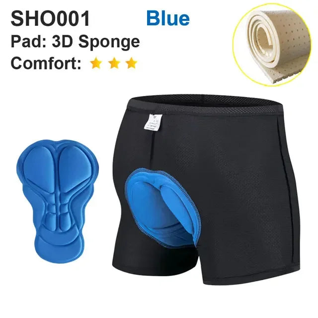 NEWBOLER Men’s 5D Gel Padded Cycling Underwear