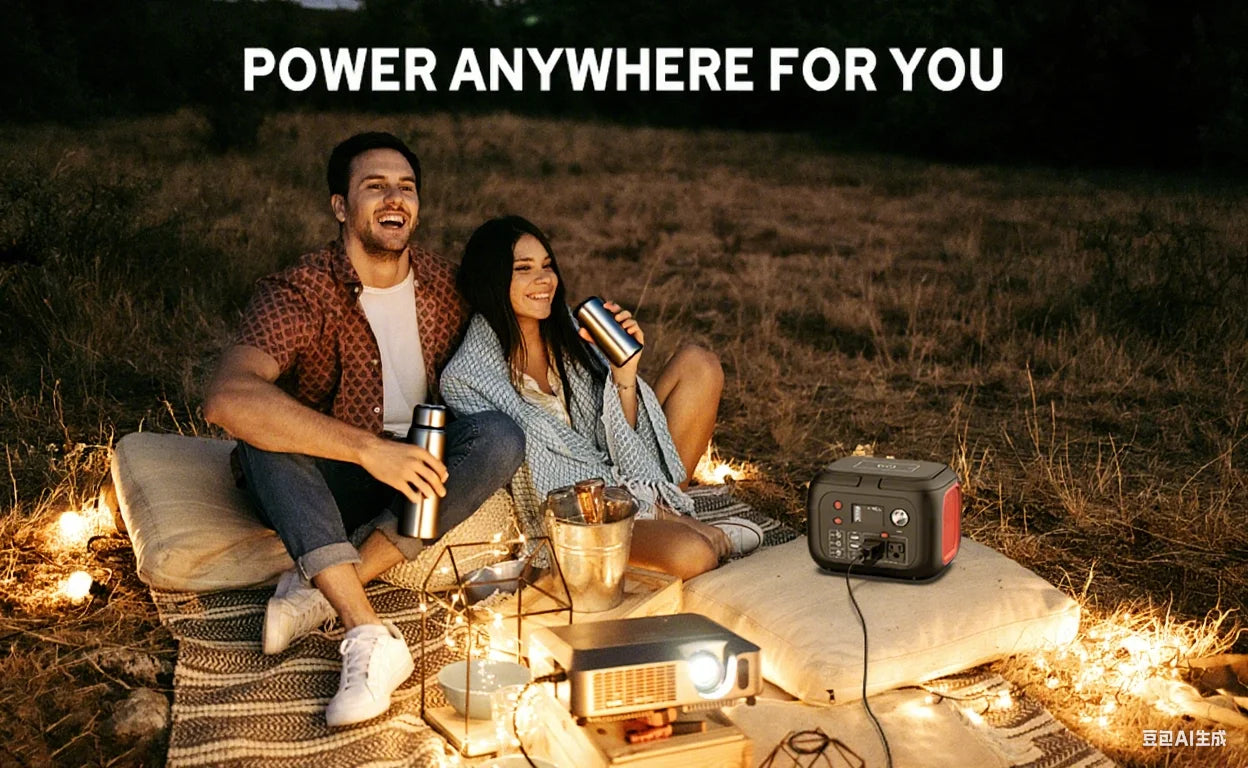 600W/300W/200W Portable Solar Power Station with AC Outlets