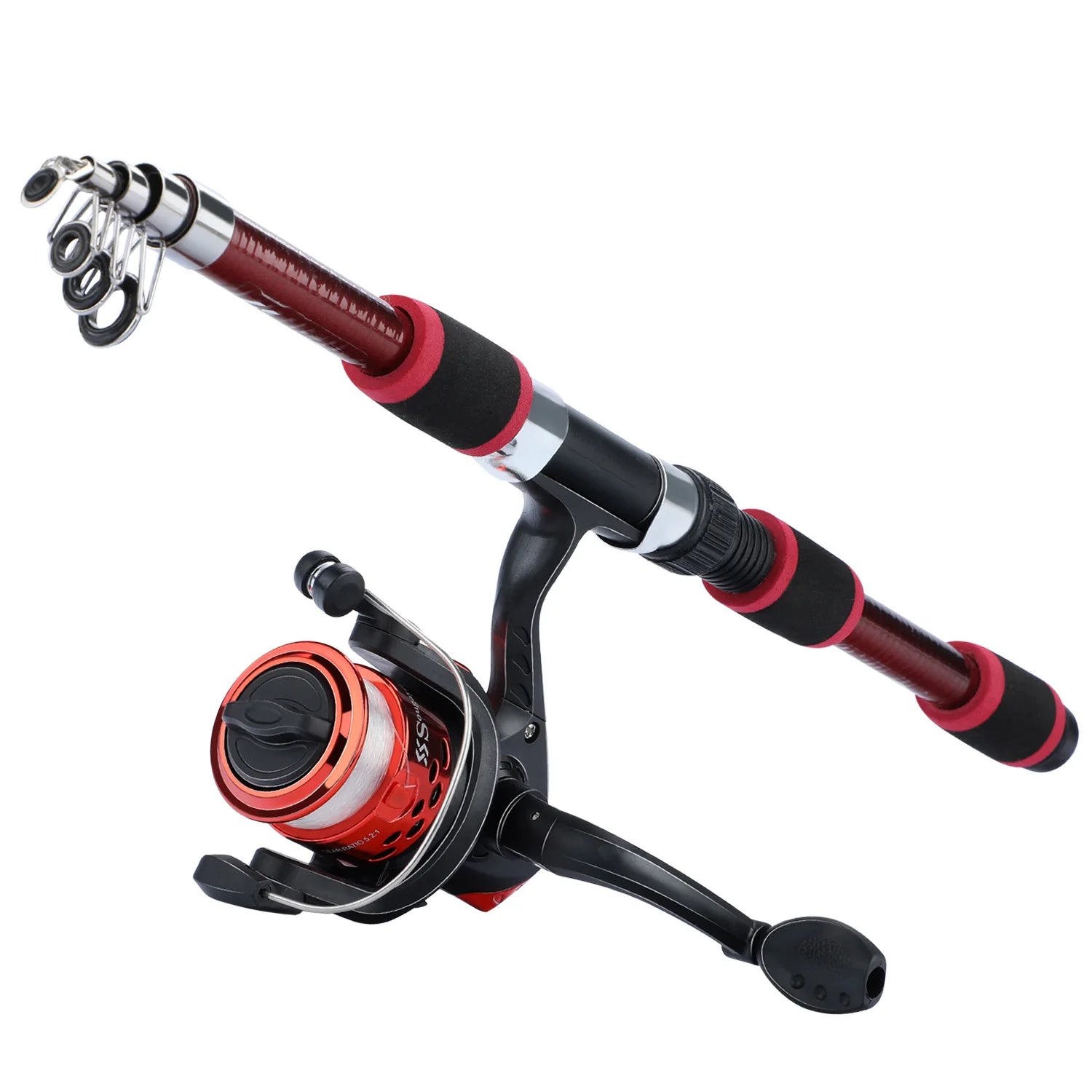 Sougayilang 1.8M Telescopic Rod & Spinning Reel Combo