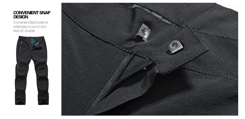 LNGXO Men’s Quick-Dry Waterproof Hiking Pants