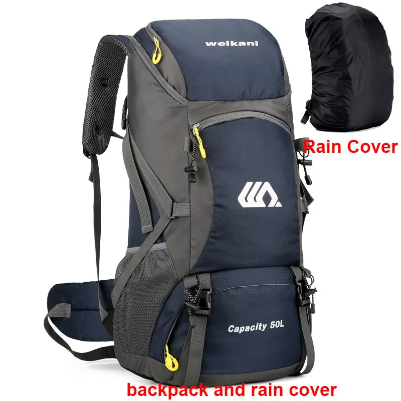 50L Waterproof Travel & Hiking Backpack