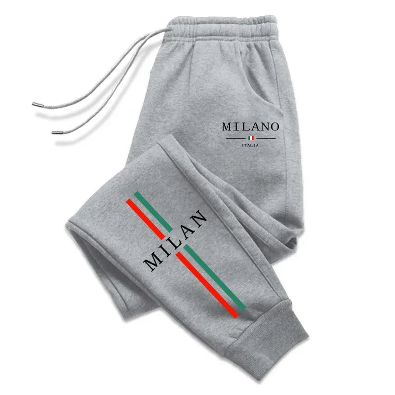 Milan City Printed Jogger Pants for Men – High Quality Autumn Fashion Streetwear