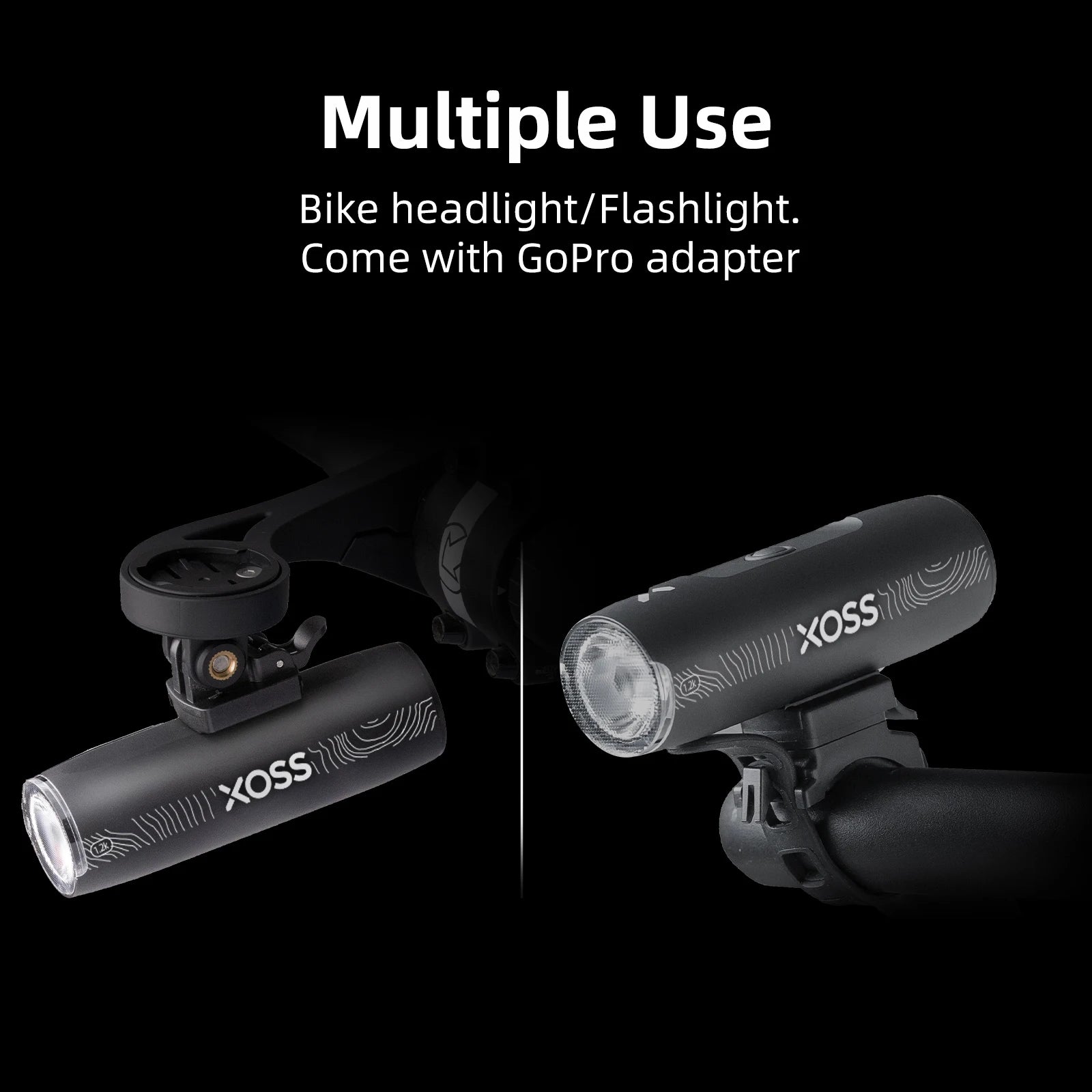 XOSS XL1200 Waterproof Rechargeable Bike Headlight