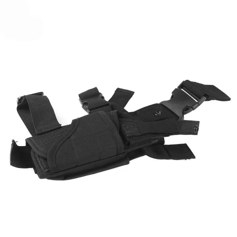 Universal left and right pistol holster tactical tornado leg style thigh holster hunting air gun Glock pistol clip bag