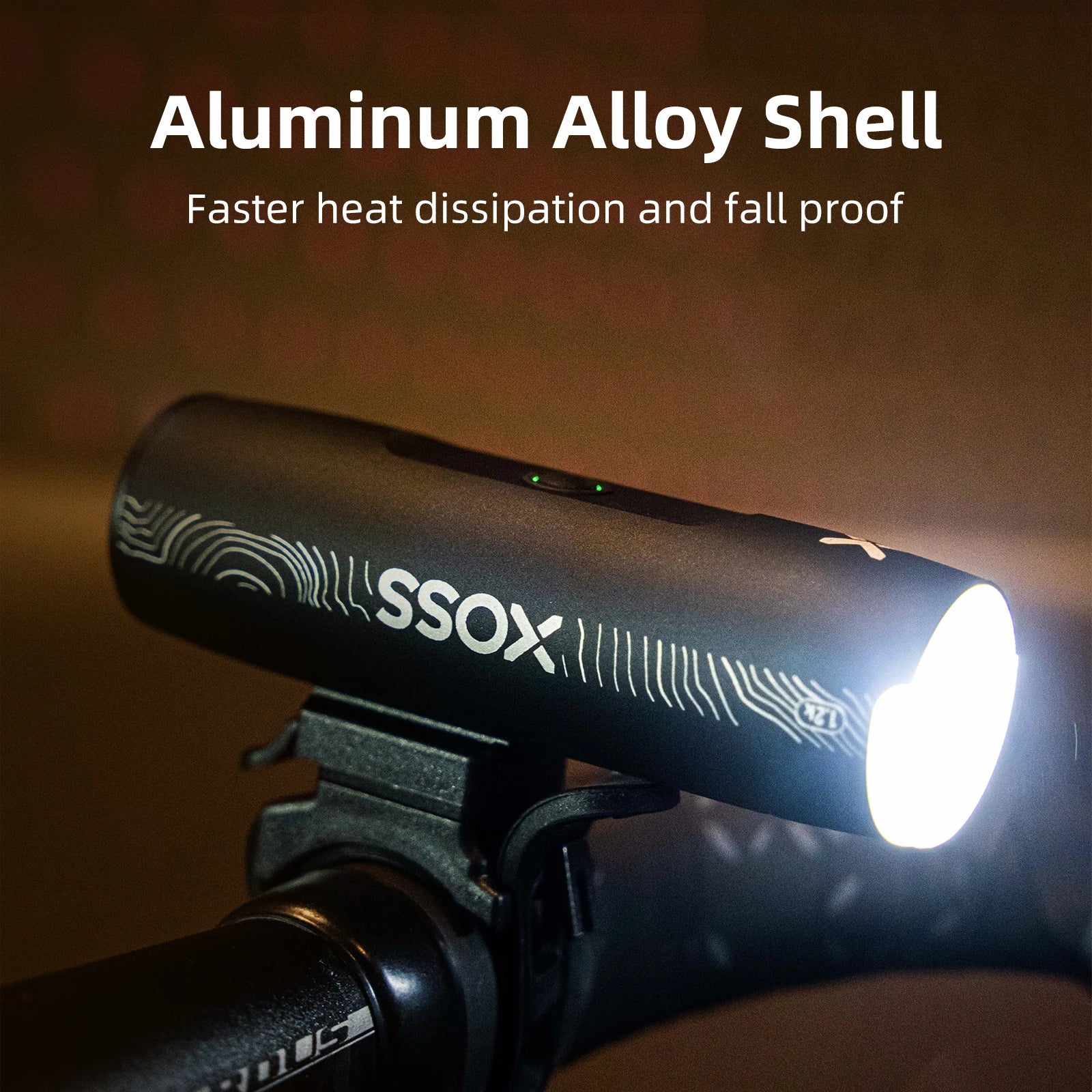 XOSS XL1200 Waterproof Rechargeable Bike Headlight