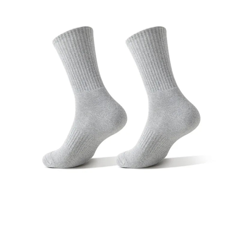 Men’s Moisture-Wicking Cotton Hiking Socks – 5 Pairs